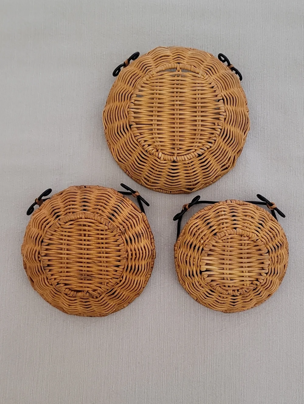 Princess House Casual Home 3-Tier Rattan & Metal Basket Stand